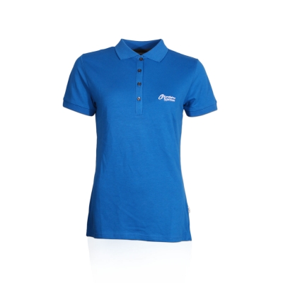 Ladies’ polo shirt blue "special edition", size XS